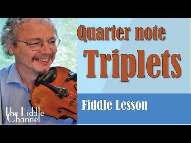 Quarter note triplets- violin lesson