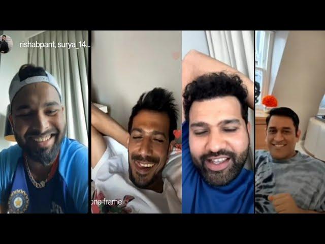 Rishabh Pant, Rohit Sharma, Surya Kumar Yadav, Chahal || Instagram Live