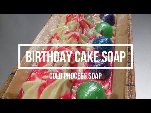 Birthday Cake cold process soap