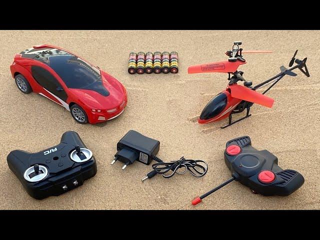 RC 3D lihght Car's | Remote Control Car's Unboxing and Testing RC Richarbul HALICOPTARE UNBOXING