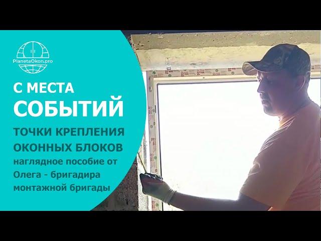 Правильная установка окон | Точки крепления по ГОСТ