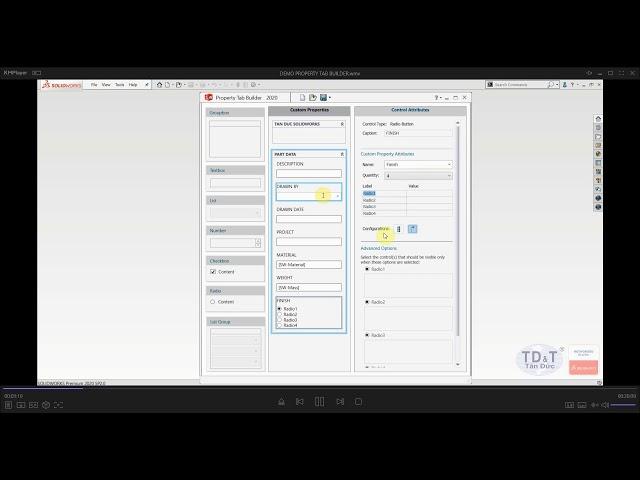 Solidworks Property Tab Builder