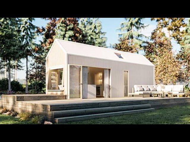 Shipping Container House - Beautiful in WHITE - Tiny House On Field