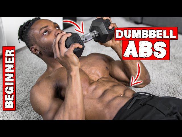 10 Minute Beginner Dumbbell ABs Workout | Level 1