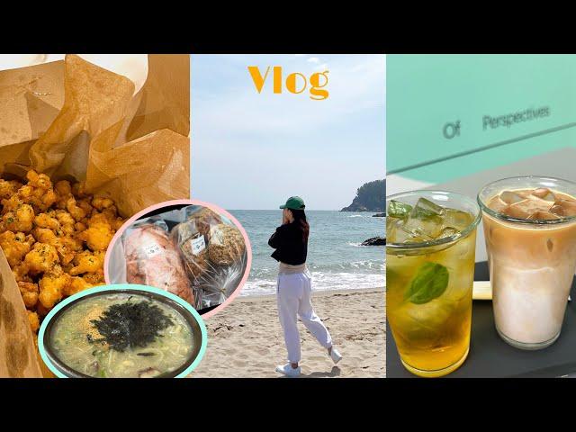 [양양여행 VLOG] 1박2일 힐링여행 | 양양쏠비치 | 함스베이커리 | 공가네옹심이 | 카페오와오 | 싱글핀윅스 | 남양주시 n차방문 맛집 | 카페우디가