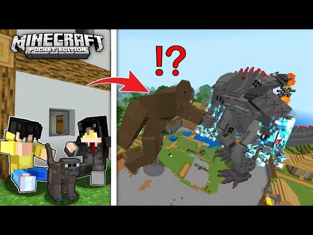 KING KONG vs MECHA GODZILLA para sa Village sa Minecraft PE