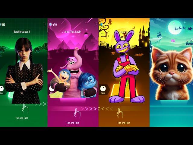 Wednesday Friends  Inside Out  Jax  Cute Cat  Oddbods Tiles Hop Edm Rush