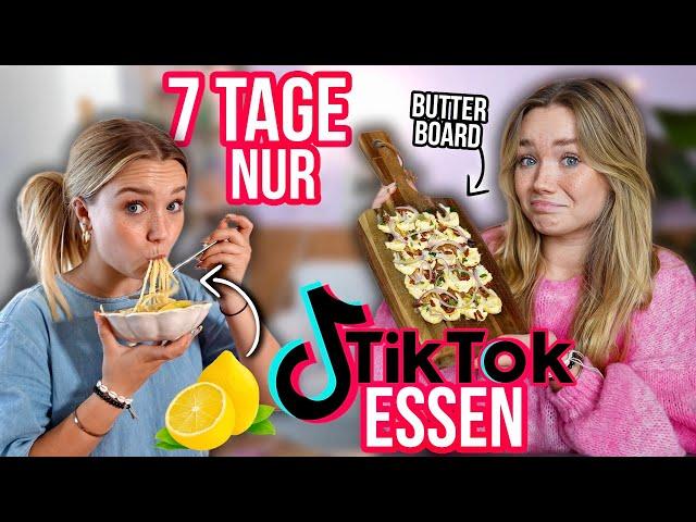 7 Tage nur Tiktok Trends essen 