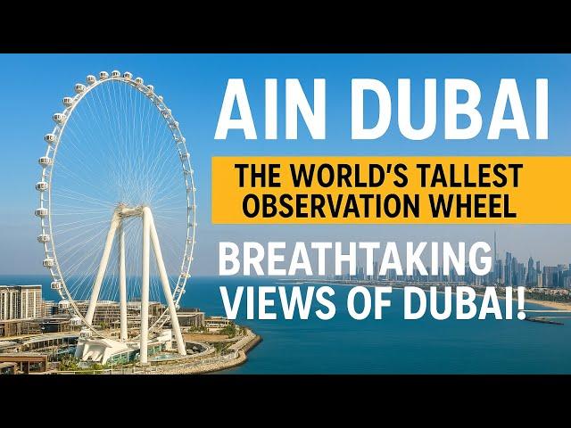 Ain Dubai – The World’s Tallest Observation Wheel | Breathtaking Views of Dubai!