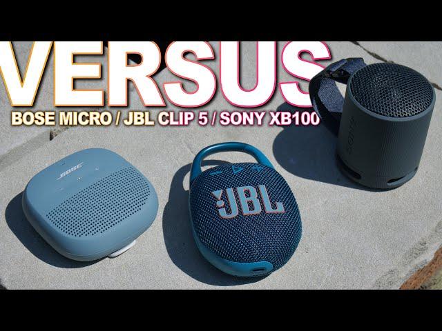 JBL Clip 5 Vs Bose Soundlink Micro And Sony XB100 - Not Even Close