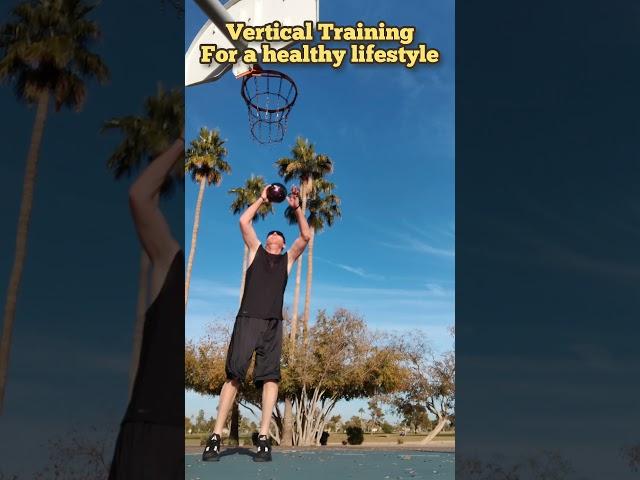 vertical training @ age 49 is a healthy lifestyle #basketball #dunk #jumping #shorts