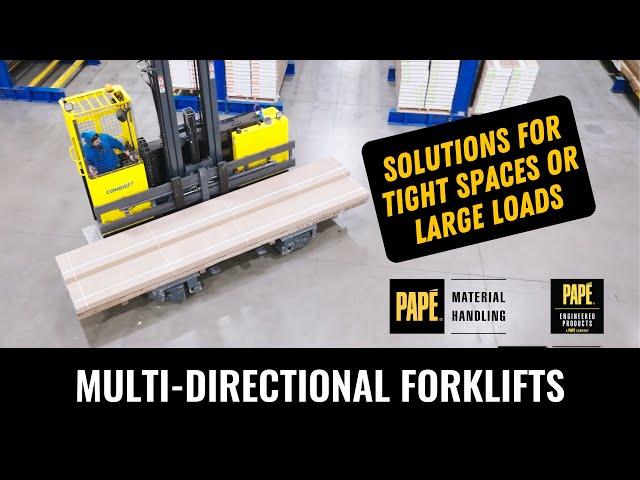 Multi Directional Forklifts and Cantilever Racking Offer Optimal Efficiency