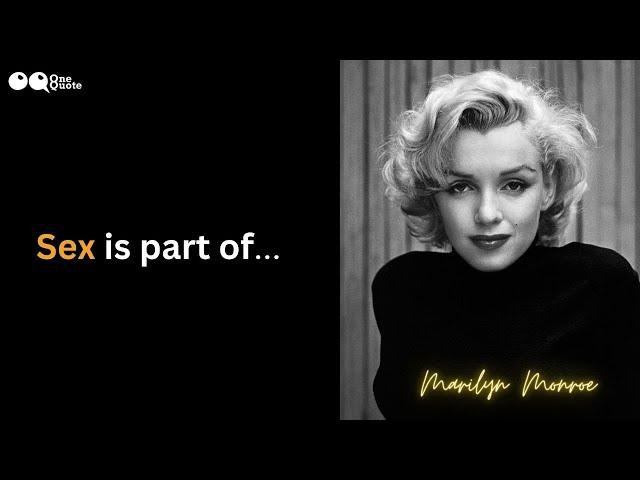 Marilyn Monroe Quotes on Success, Happiness and Fame.