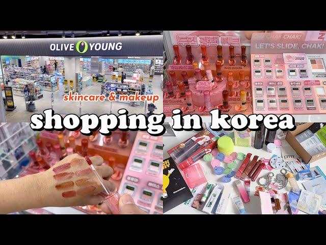 shopping in korea vlog  skincare & makeup haul  Oliveyoung Black Friday Sale 올영세일