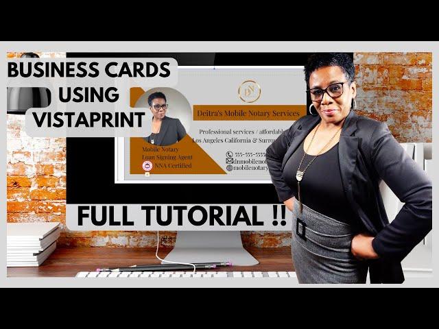 HOW TO MAKE BUSINESS CARDS USING VISTAPRINT- Deitra Mechelle