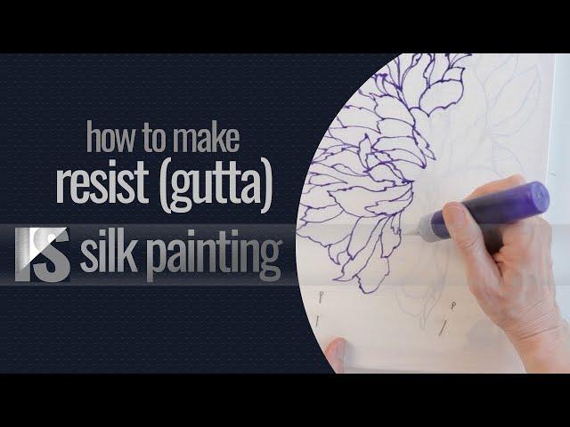 How to make Resist (gutta) and to color it