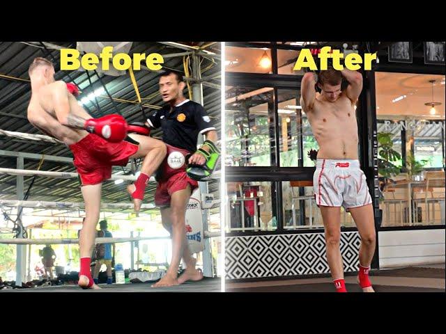 My FIRST MUAY THAI Session In THAILAND After 3 MONTHS Off