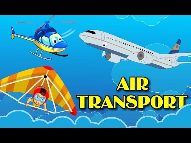 Air Transport for Kids | Animated Transport Videos for Children | Roving Genius