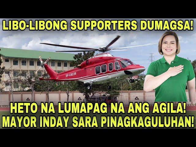 INDAY SARA! PINAGKAGULUHAN ANG PAG LAPAG NG HELICOPTER! LGBTQ AT LIBO-LIBONG SUPPORTERS DUMAGSA!