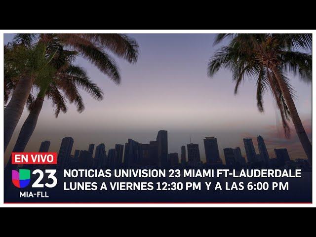   Univision 23 Miami 12:30 pm: Florida se prepara para el impacto del huracán Helene