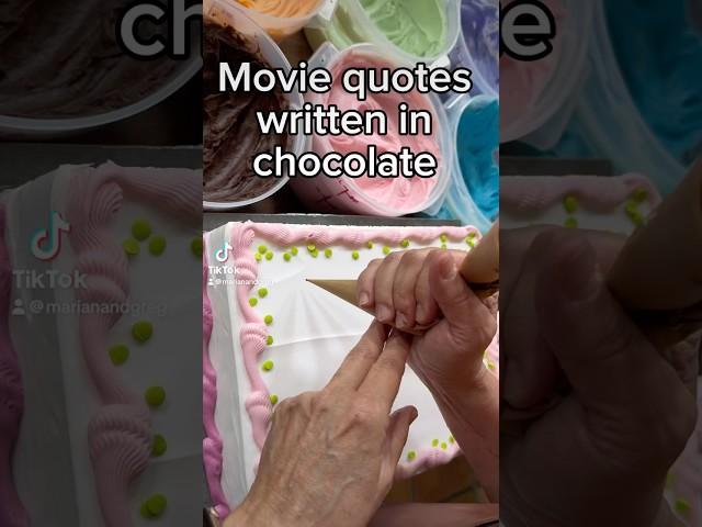 #moviequotes #chocolate #wickedlittleletters #cakedecorating #asmr #fyp #thetonightshow #jimmyfallon