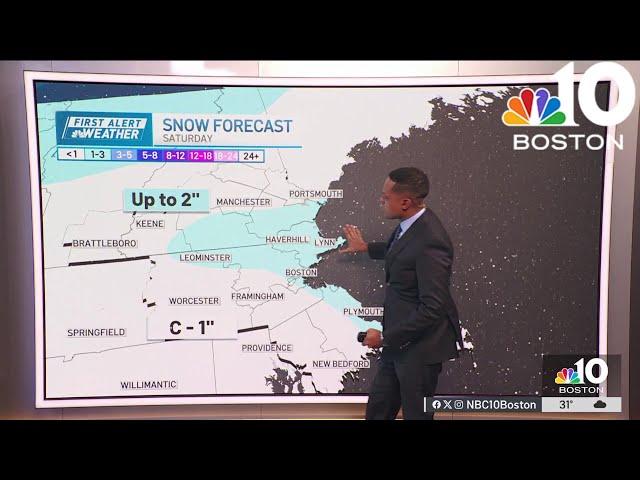 Weather forecast: Snow showers expected Saturday