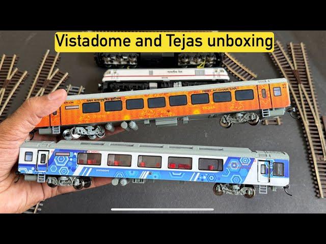 Stunning HO Scale Vistadome and Tejas Train unboxing 