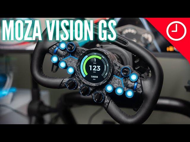 Moza Vision GS review: The premium sim racing wheel with a rotating touch screen [Video]