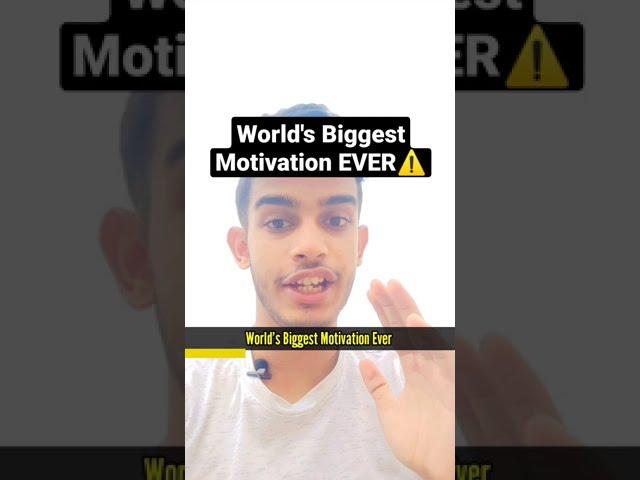 World's Biggest Motivation Ever️|Only in 3 Words |Michael Aditya|#shorts #motivation