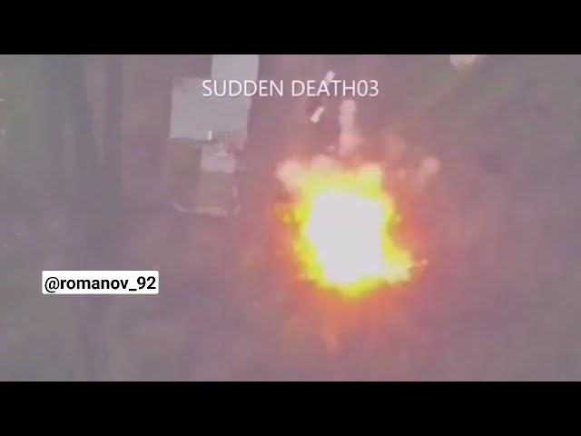 The strike of cruise missile of the Russian Aerospace Forces on the position of the Ukrainian Armed.