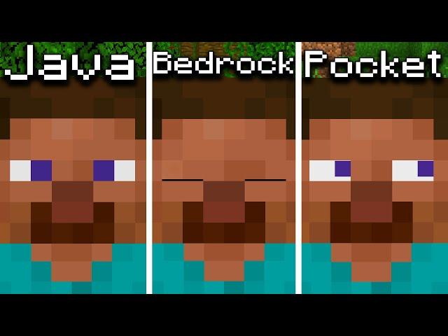 Java vs Bedrock vs Pocket