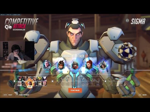 THE SMARTEST SIGMA SUPER  TOP 500 TANK OVERWATCH 2 SEASON 11