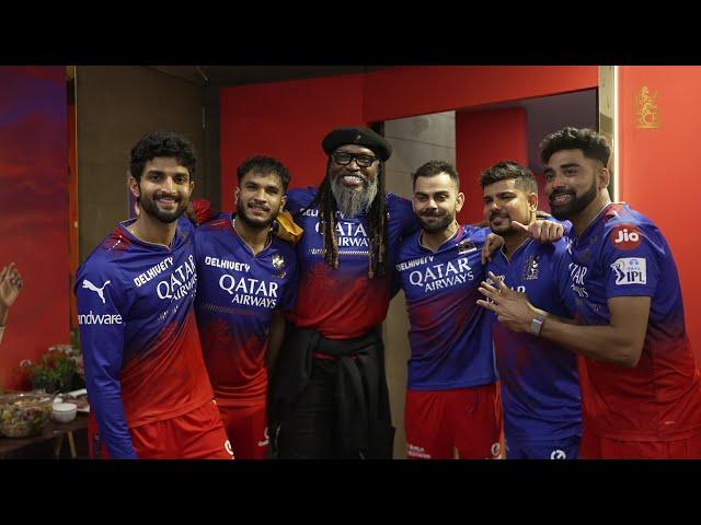 Chris Gayle and Virat Kohli in the RCB dressing room together | RCB vs CSK | IPL 2024