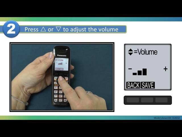 Panasonic - Telephones - Function - Adjust the handset ringer volume. Models listed in Description.