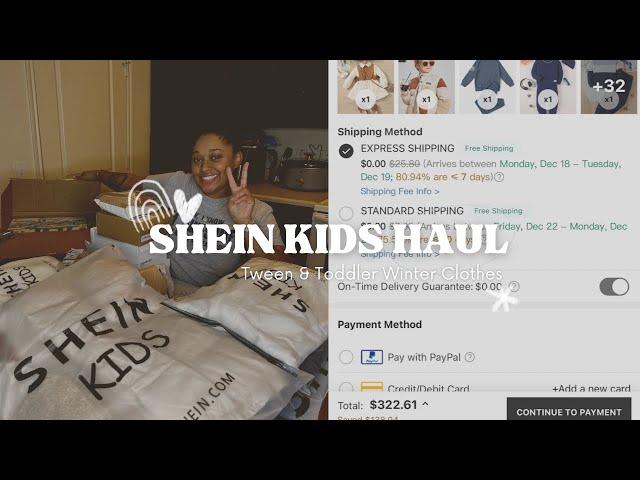 HUGE WINTER SHEIN KIDS HAUL | 30+ ITEMS | Tween & Toddler