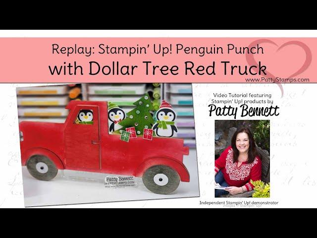 Dollar Tree Christmas Crafting with Stampin' UP! Penguin