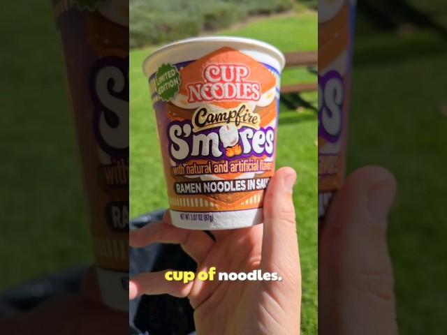 Tried the new Cup Noodles S'mores Ramen and... Oh boy.  #CupNoodles #FoodReview #foodie #ramen