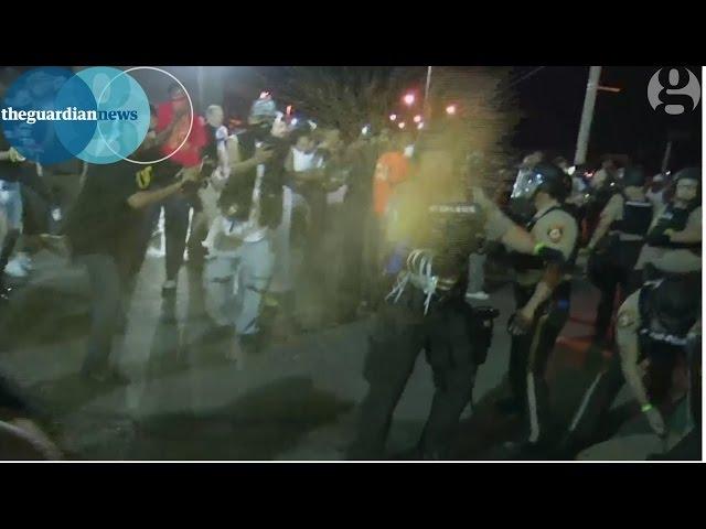 Ferguson, Missouri 2015: police clash with protesters as dozens arrested