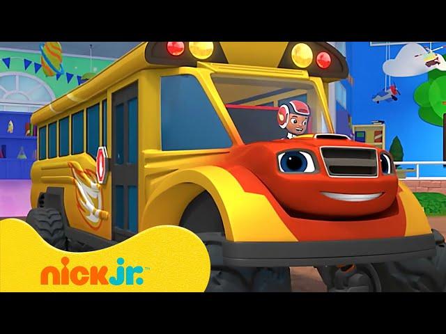 School Bus Blaze Goes Back to School!  Blaze and the Monster Machines | Nick Jr.