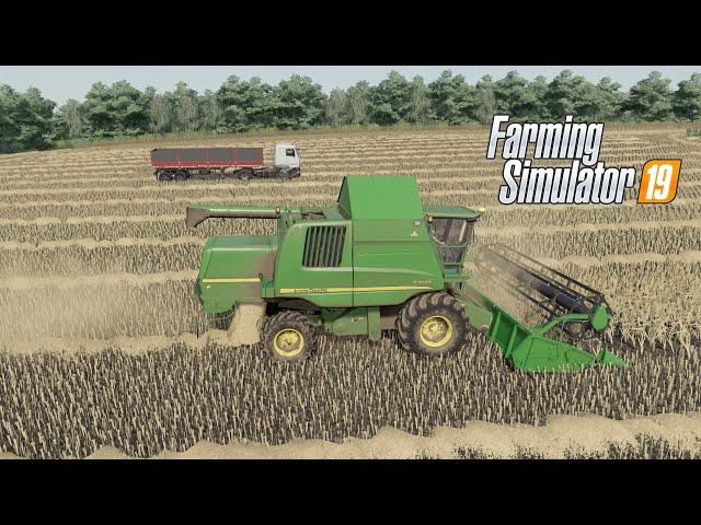 FS19 |Карта Кошмак| Уборка пшеницы John Deere W550i, МАЗ by Chebus