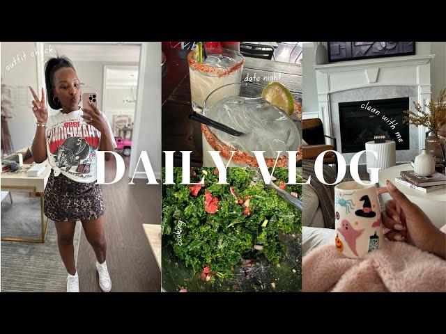 VLOG: CLEAN WITH ME, GROCERY SHOPPING, DATE NIGHTS, SHOPPING, COOKING| CHILL VLOG