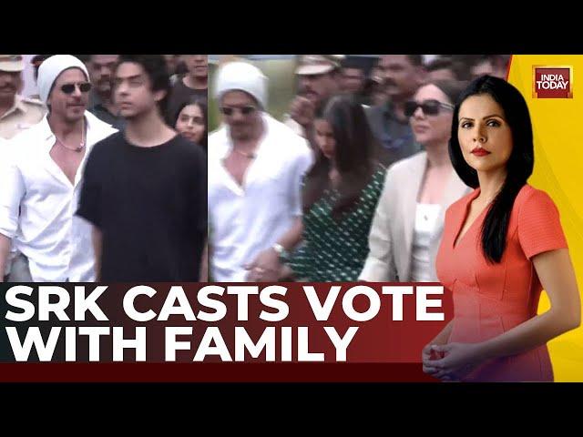 Maharashtra Election 2024: Bollywood Stars Shah Rukh Khan With Family Cast Vote | India Today