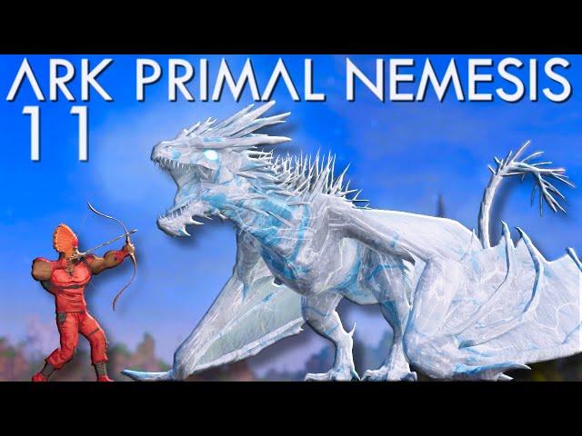 Taming the Ice Beast: My Clash with the Frost Wyvern! Ark Primal Nemesis E11