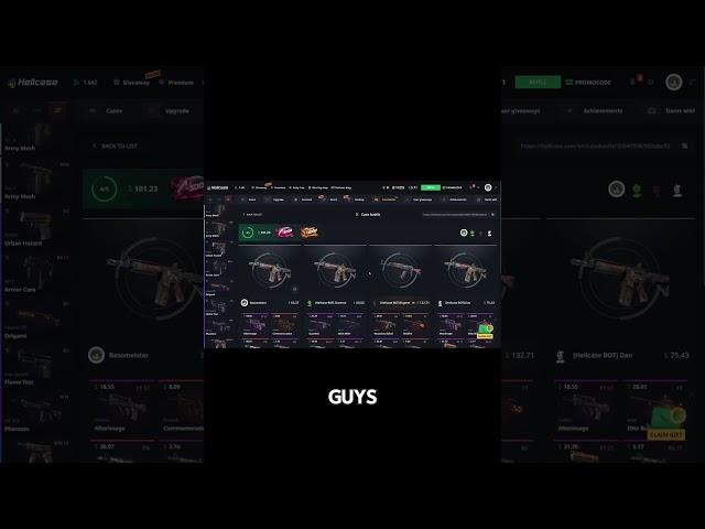 hellcase #couponcode #casebattles #gaming #csgocaseopening #discountcode #csgo #promocode  #valorant