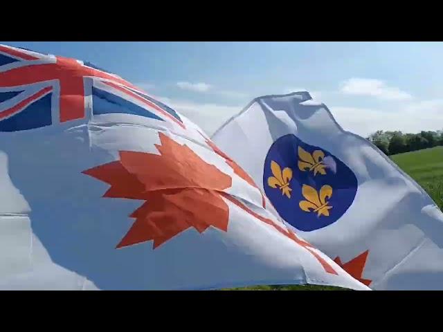 'The Maple Leaf Forever' with Canadian army flag (1939-1944)