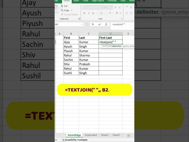 Split text like a PRO with this EASY tutorial! #excel #education #tricks