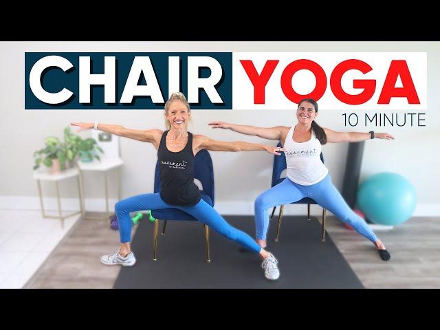 10 minute chair yoga practice (TOTAL BODY FLOW)