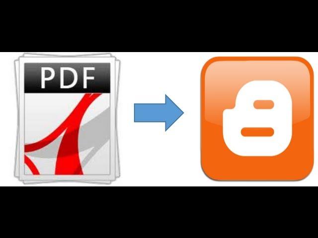 How to embed PDF in Blogger blog