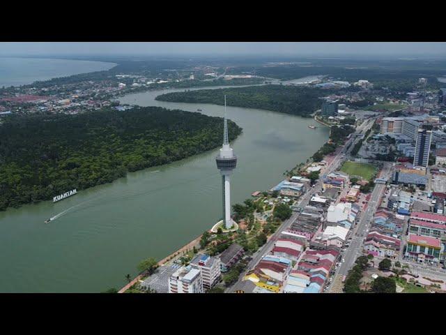 Menara Kuantan 188 , Pahang SHORT HD FOOTAGE DRONE - NO COPYRIGHT