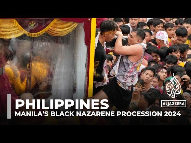 Black Nazarene procession returns to Philippines for first time after pandemic pause